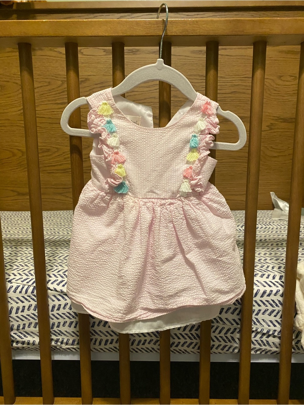 Mia & Mimi - Baby Pink Tassel Sundress - Pastel Tassel Detail